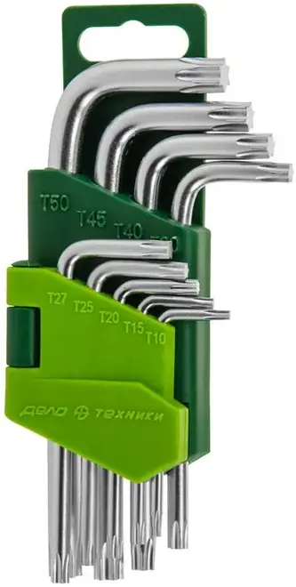 Дело Техники Torx набор ключей угловых с отверстием (10-50 мм)