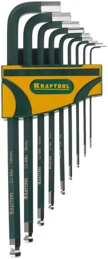 Kraftool Industrie набор ключей имбусовых удлиненных (1.5-10 мм)