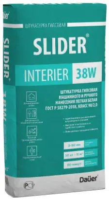 Dauer Slider Interier 38W штукатурка гипсовая легкая (30 кг)
