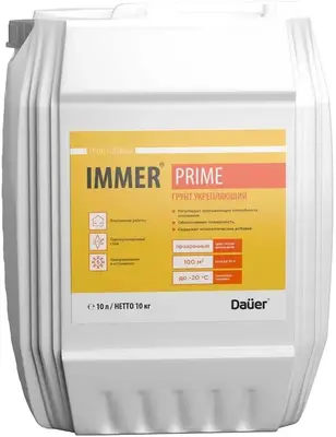 Dauer Immer Prime грунт укрепляющий (10 л) белый
