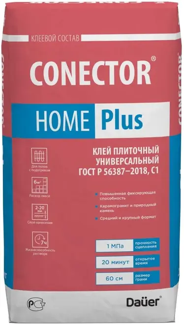 Dauer Conector Home Plus клей плиточный универсальный (25 кг) зимний