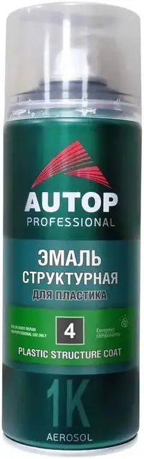 Autop 4 Plastic Structure Coat эмаль структурная для пластика (520 мл) серая крупная