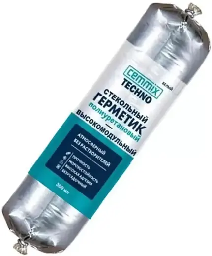 Cemmix Techno герметик стекольный полиуретановый высокомодульный (300 мл) белый