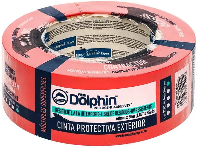 Blue Dolphin Contractor лента малярная для наружных работ (48*50 м) №02-1-01-EN BDN