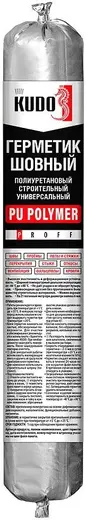 Kudo Proff PU Polimer герметик шовный полиуретановый строительный универсальный (600 мл) серый