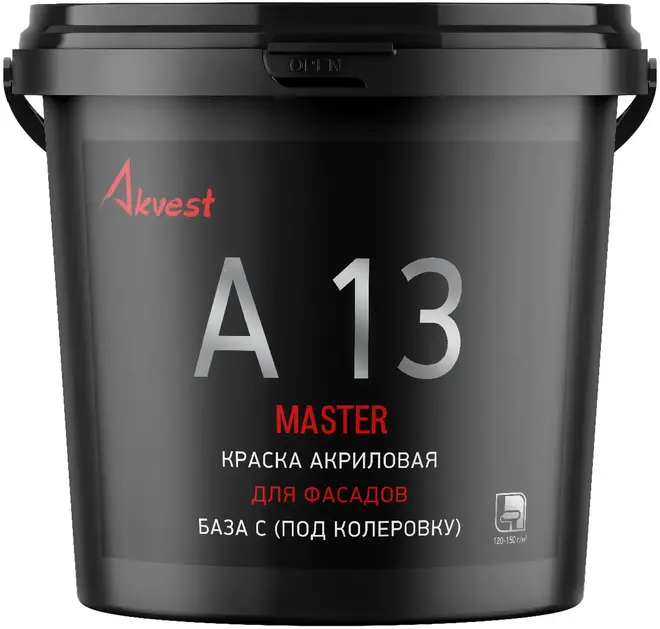 Аквест Мастер А 13 краска акриловая для фасадов (7 кг)