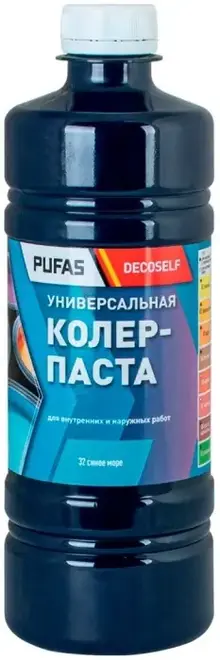Пуфас Decoself колер-краска универсальная (450 мл) синее море
