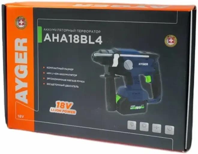Ayger AHA18BL4 перфоратор аккумуляторный