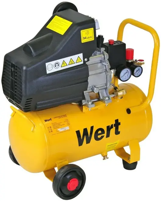 Wert AC 400/24 компрессор коаксиальный масляный (1600 Вт бар8 бар) AC 400/24