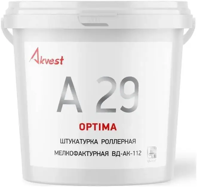 Аквест Optima А 29 штукатурка роллерная мелкофактурная ВД-АК-112 (7 кг)
