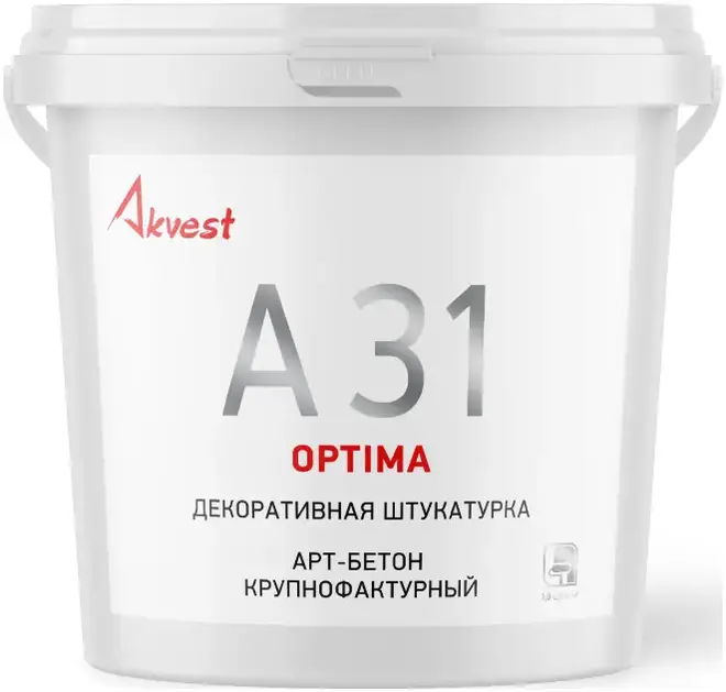 Аквест Optima А 31 декоративная штукатурка арт-бетон крупнофактурный (7 кг)