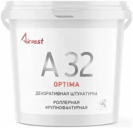 Аквест Optima А 32 декоративная штукатурка роллерная крупнофактурная (7 кг)