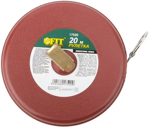 Fit Measuring Tape рулетка в красном пластиковом корпусе (20 м*12 мм)