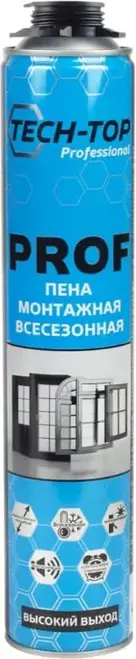 Tech-Top Professional Professional Prof монтажная пена всесезонная (760 мл)