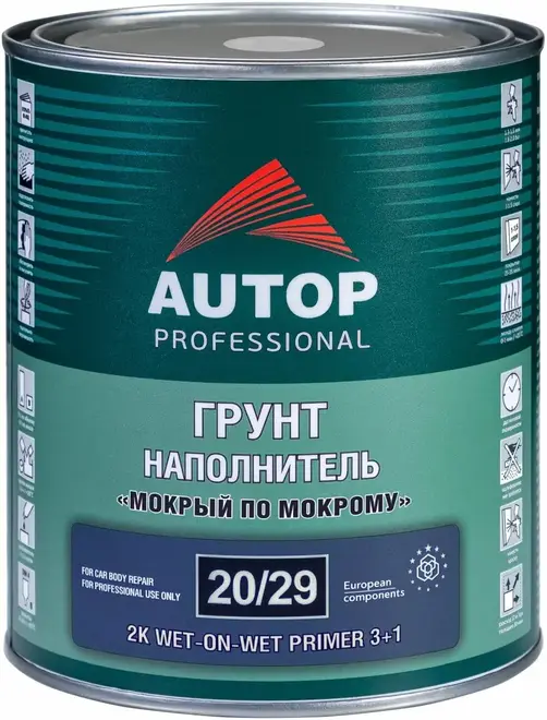 Autop 20/29 2K Wet-On-Wet Primer 3+1 грунт-наполнитель акриловый (1 л)