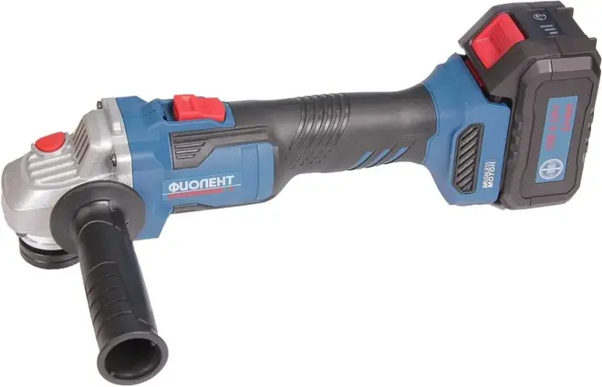 Фиолент Professional МШУАБ1-125Э-18 шлифмашина угловая аккумуляторная (18 В)