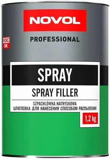Novol Professional Spray шпатлевка для нанесения способом распыления (1.2 кг)