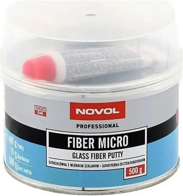 Novol Professional Fiber Micro шпатлевка со стекловолокном (500 г)