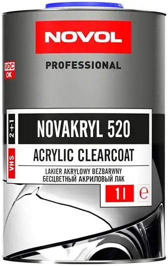 Novol Professional Novakryl 520 лак акриловый 2-комп (1.5 л (1 л + 500 мл)