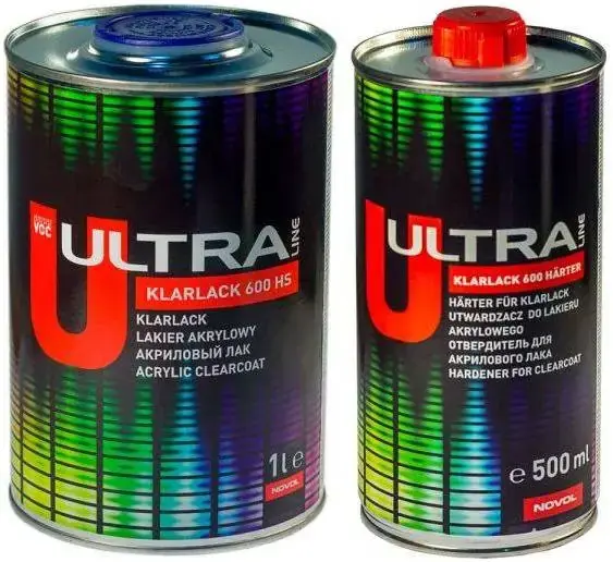 Novol Ultra Klarlack 600 HS лак акриловый 2-комп (1.5 л (1 л + 500 мл)