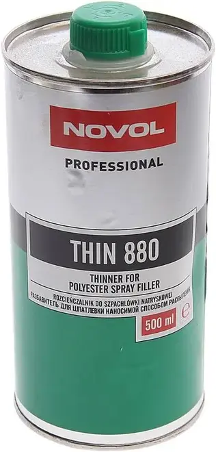 Novol Professional Thin 880 разбавитель для шпатлевки нанасимой способом распыления (500 мл)