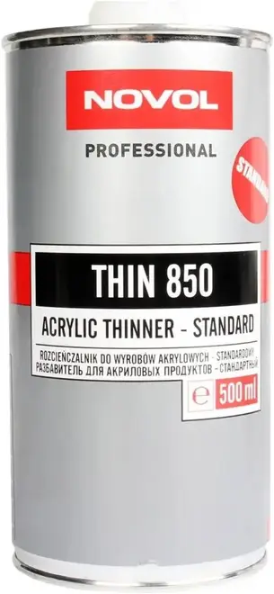Novol Professional Thin 850 разбавитель стандартный для акриловых изделий (500 мл)