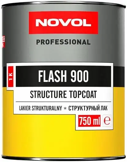 Novol Professional 1K Flash 900 структурный лак (750 мл)