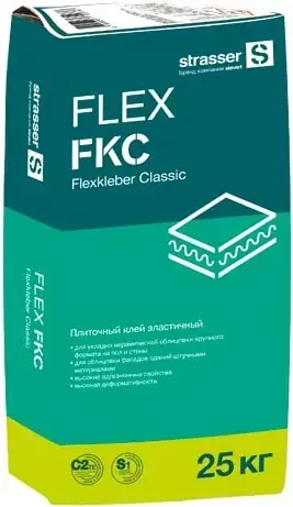 Strasser Flex FKC С2ТЕ S1 клей плиточный эластичный (25 кг)