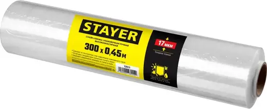 Stayer Master стрейч-пленка упаковочная ручная высокоэластичная (0.45*300 м)