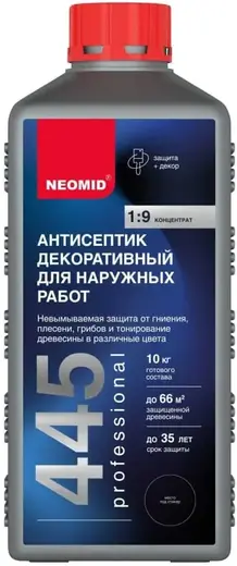 Неомид 445 антисептик декоративный для наружных работ (1 кг) арабика