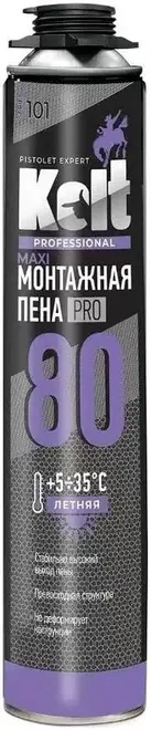 Kolt Professional 80 монтажная пена профессиональная летняя (1 л)