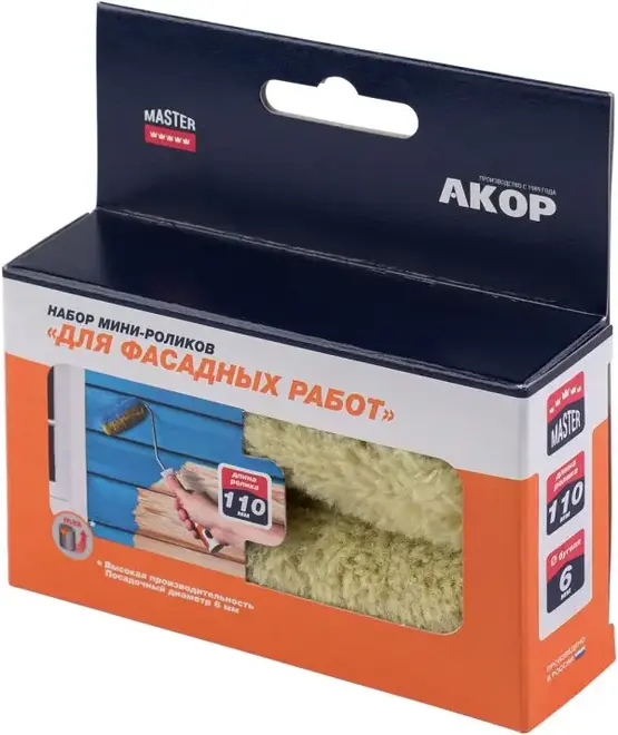 Акор Для Фасадных Работ набор мини-роликов (2 ролика 110 мм)