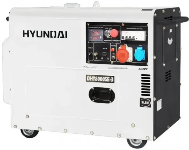 Hyundai DHY 8000SE-3 генератор дизельный (5500/6000/6500 Вт)