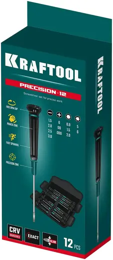 Kraftool Precision 12 набор отверток для точных работ (12 отверток)