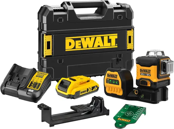 Dewalt DCE089D1G18-QW лазерный уровень самовыравнивающийся аккумуляторный