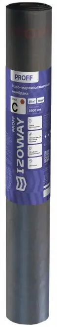 Izoway Proff C мембрана гидропароизоляционная (1.6*43.75 м)
