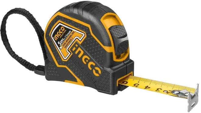 Ingco рулетка (8 м*25 мм)