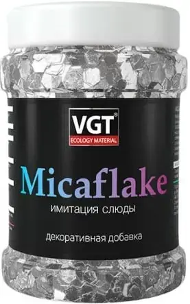 ВГТ Micaflake декоративная добавка (имитация слюды 900 г) серебристо-белая №39245
