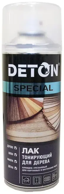 Deton Special лак тонирующий для дерева алкидно-уретановый (520 мл) махагон