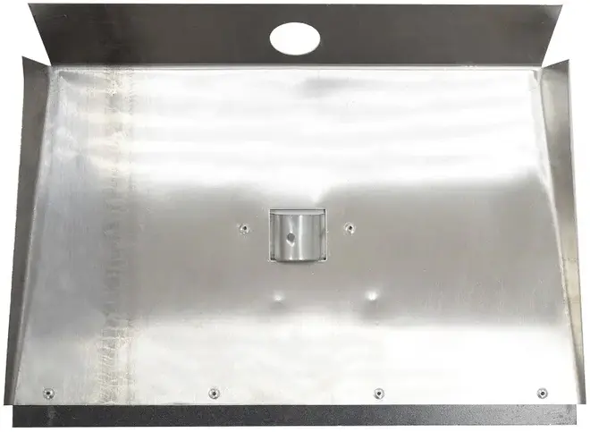 Лопата снеговая трехбортная с накладкой (500*375 мм)