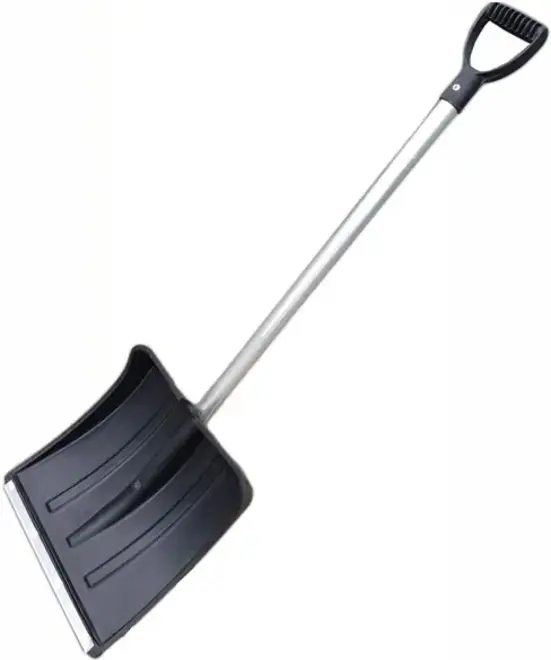 Снежинка лопата снеговая с накладкой и Y-ручкой (365*380 мм)