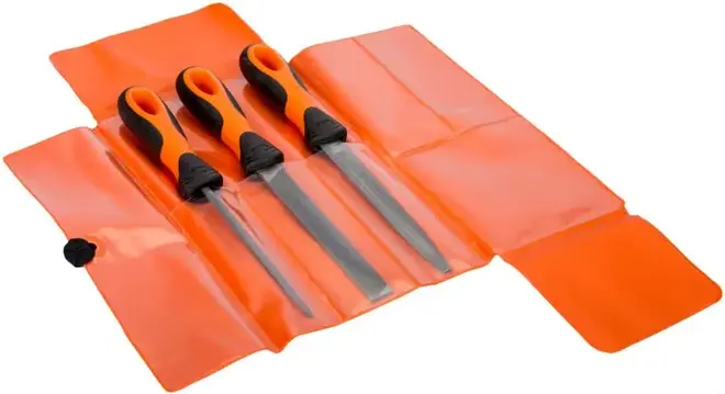 Bahco Ergo набор напильников (250 мм) плоский, полукруглый, круглый