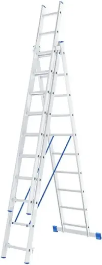 Geva Стандарт лестница алюминиевая трехсекционная (6.17 м /3 * 10 ст)