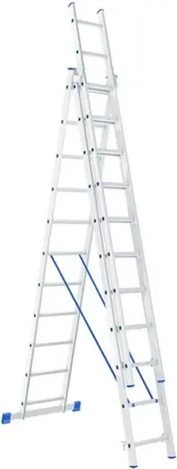 Geva Стандарт лестница алюминиевая трехсекционная (7.1 м /3 * 11 ст)