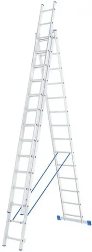 Geva Стандарт лестница алюминиевая трехсекционная (9.53 м /3 * 14 ст)