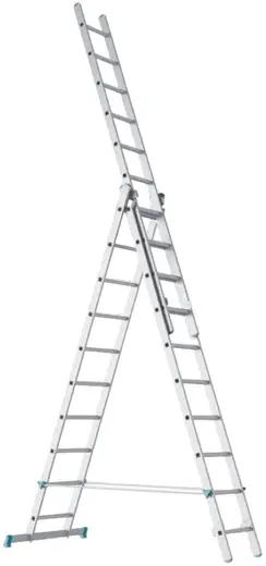 Geva Стандарт лестница алюминиевая трехсекционная (11.81 м /3 * 16 ст)