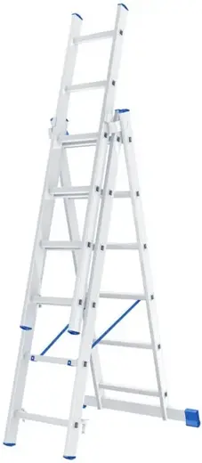 Geva Стандарт лестница алюминиевая трехсекционная (3.37 м /3 * 6 ст)