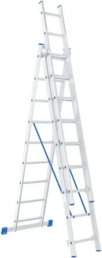 Geva Стандарт лестница алюминиевая трехсекционная (5.89 м /3 * 9 ст)