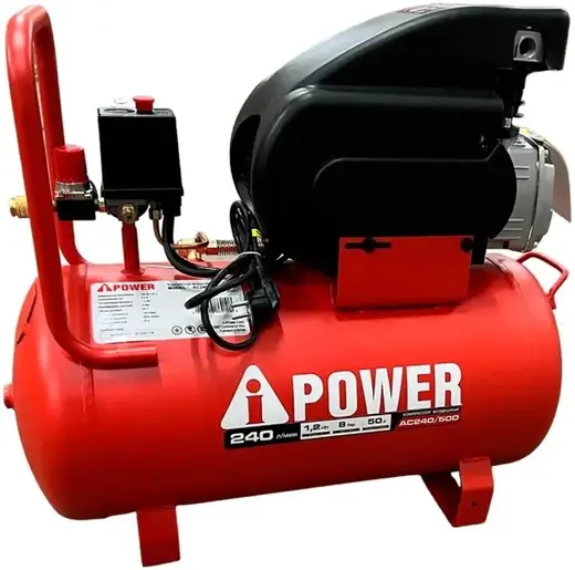 A-Ipower AC240/50D компрессор поршневой масляный (1200 Вт)