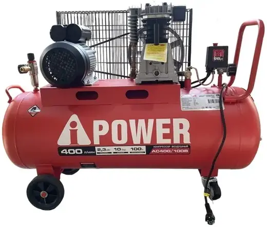 A-Ipower AC400/100B компрессор поршневой масляный (3100 Вт)